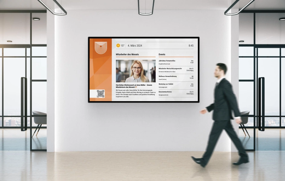 Informieren Sie mit einem klassischen Anzeigedisplay