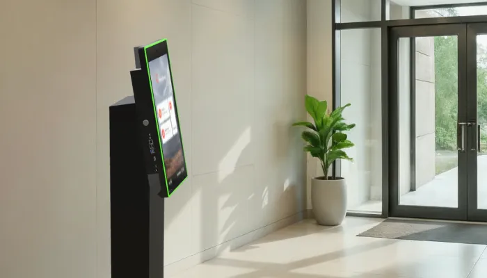 Completamente attrezzato per interazioni accessibili come il self check-in