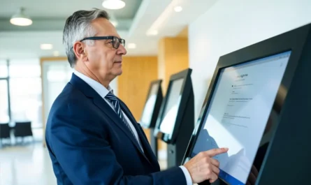 Self service per reception