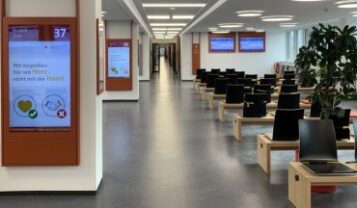Digital Signage e navigazione automatizzata dei visitatori per il centro servizi della città di Monaco