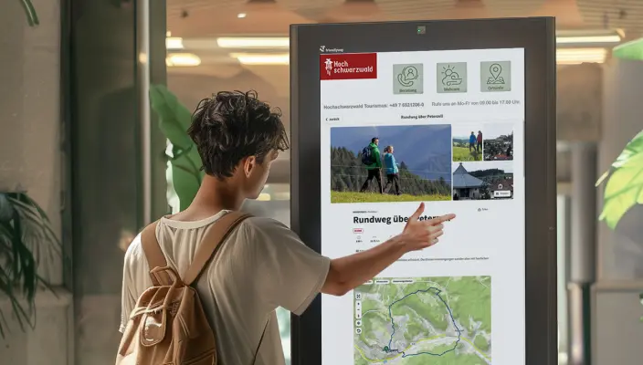 Offerte informative interattive per ospiti e visitatori