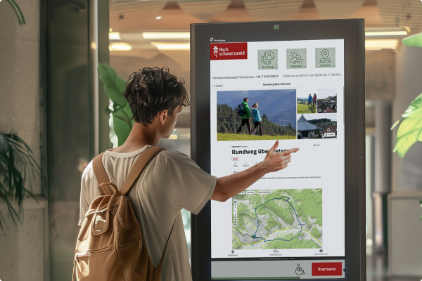 Video-chat pura o combinata con menu di servizio interattivi