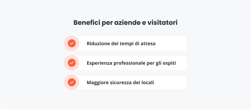 Benefici aziende e visitatori