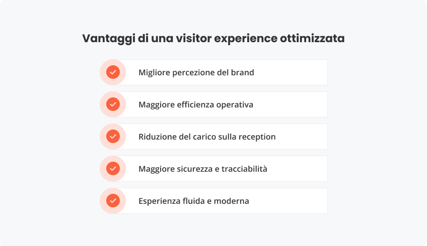 Vantaggi una visitor experience ottimizzata