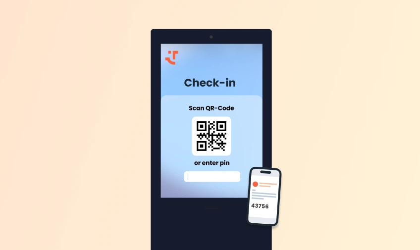 Kiosk self service per reception riduzione
